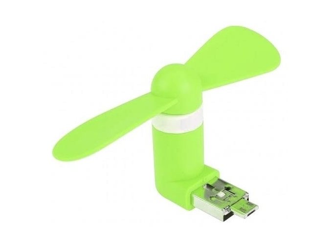 USB Micro USB Větráček Zelený