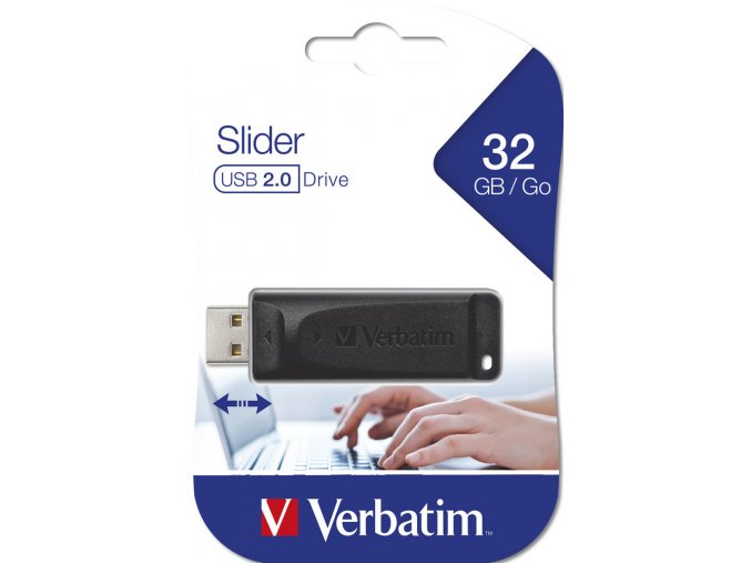 Verbatim Slider Flash Disk 32GB USB 2.0 Černý 2