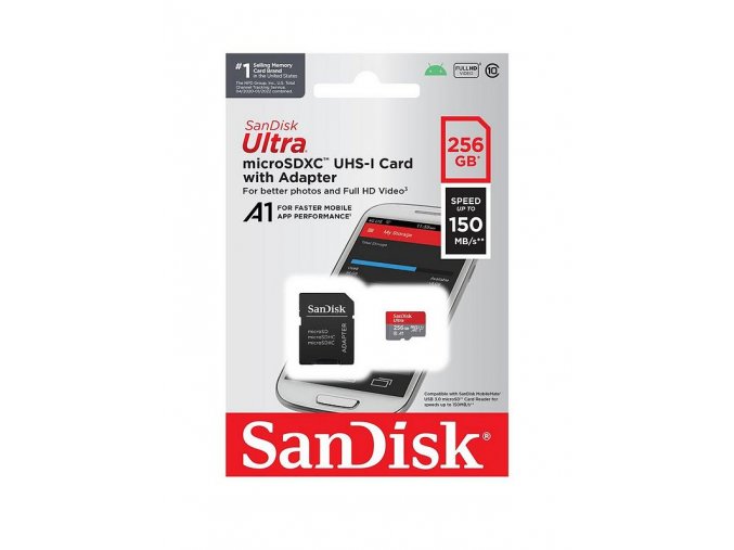 Sandisk Ultra microSDXC UHS I Card 256 GB