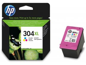 HP 304XL originální inkoustová kazeta tříbarevná N9K07AE