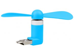 USB Micro USB Větráček Modrý 2