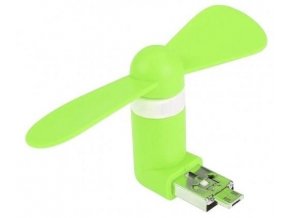 USB Micro USB Větráček Zelený