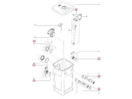 Náhradní sada těsnění ASM OASE FiltoMatic