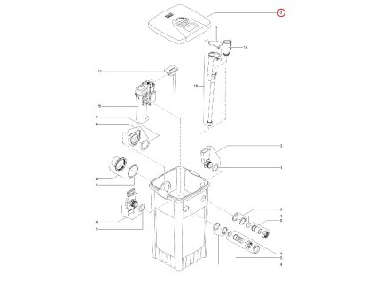 Náhradní víko ASM OASE FiltoMatic CWS 12000