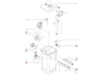 Náhradní sada těsnění ASM OASE FiltoMatic
