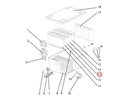 Náhradní křemíkové sklo D44 x 298 s okrajem OASE