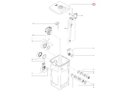 Náhradní víko ASM OASE FiltoMatic CWS 12000