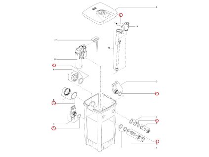 Náhradní sada těsnění ASM OASE FiltoMatic