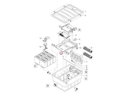 Náhradní upevnění držáku sítka 2015 OASE