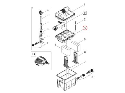 Náhradní vnitřní kryt OASE BioSmart 7000/8000