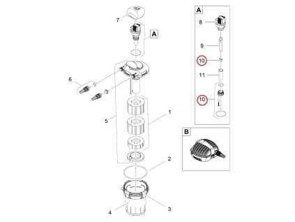 Sada náhradních šroubů UVC 7 / 9 / 11 OASE