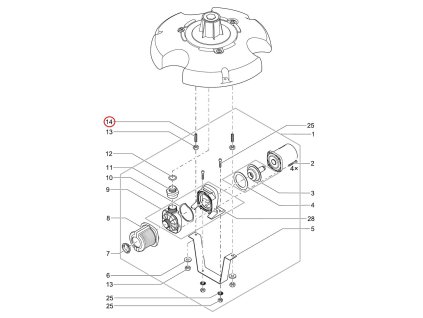 Náhradní závrtný šroub 4401 DIN 913 8 x 40 OASE
