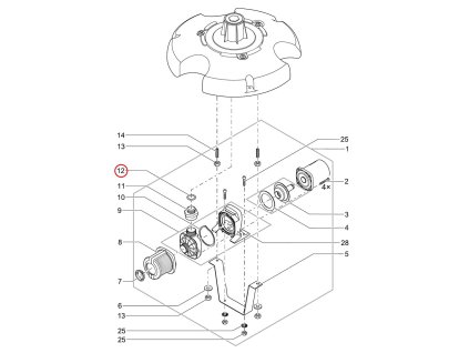Náhradní plochá těsnění 40 x 30 x 2 SH70 OASE