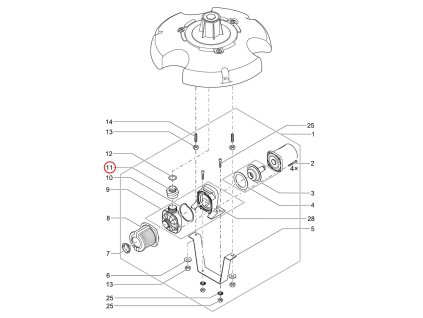 Náhradní redukční nástavec PVC 1 1/4" - 1 1/2" OASE