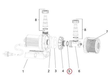 Náhradní ploché těsnění hadicové koncovky 1 1/2" OASE