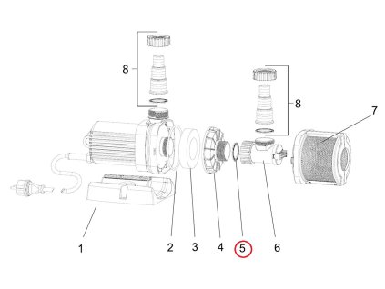 Náhradní ploché těsnění hadicové koncovky 1 1/2" OASE