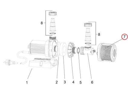 Náhradní předfiltr ASM OASE Aquarius Universal velikost 4