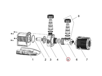 Náhradní ploché těsnění hadicové koncovky 1 1/2" OASE