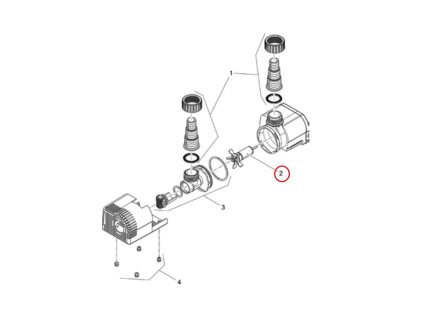 Náhradní rotor kompletní standard-synchron 750 V OASE