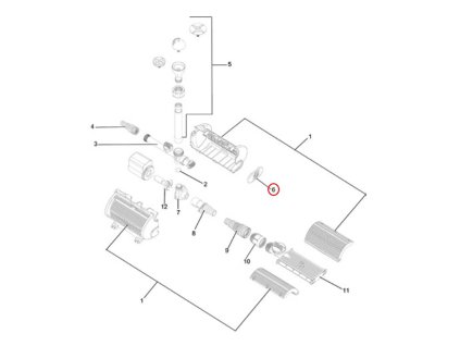 Náhradní kryt vstupu přední 2 OASE Aquarius Fountain