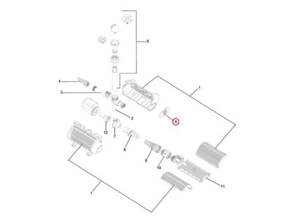 Náhradní kryt vstupu přední 2 OASE Aquarius Fountain