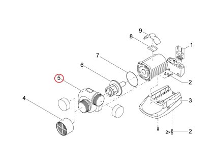 Náhradní pouzdro čerpadla Titanium 30000 opracované OASE