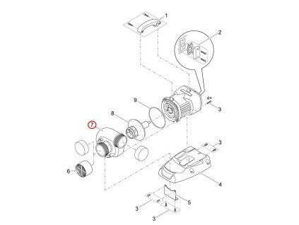 Náhradní obráběné pouzdro čerpadla OASE AquaMax Titanium