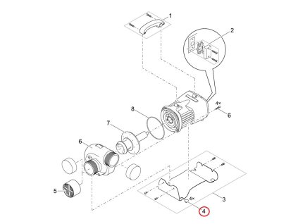 Náhradní gumové nožičky AM Eco Titanium 81000 OASE