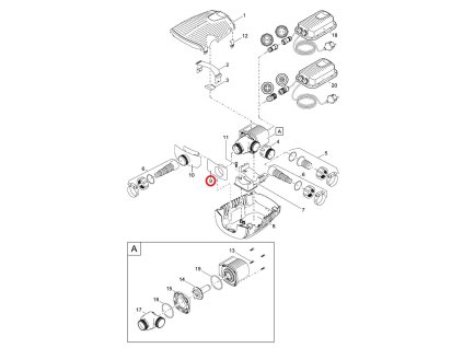 Náhradní sací adaptér OASE AquaMax Pro