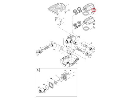 Náhradní napájecí zdroj 100 VA / 12 V DC 8A V-2021 OASE