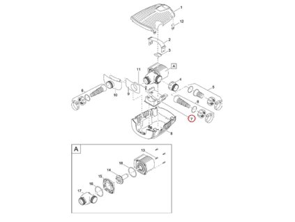 Náhradní držák čerpadla EC1 OASE AquaMax Pro