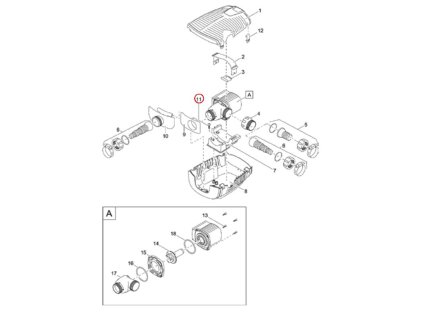 Náhradní oválný šroub CH-V2A DIN 7981 4,8x19 OASE