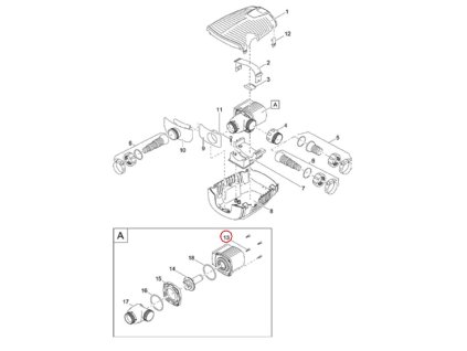 Náhradní oválný šroub s hlavou V2A DIN 7985 M5 x 20 H OASE
