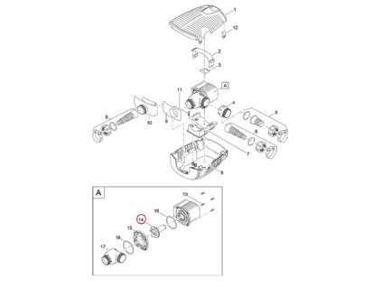 Náhradní rotor OASE AquaMax Eco Pre. 4000 - 8000