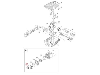 Náhradní pouzdro čerpadla OASE AquaMax Eco Pr. 6000
