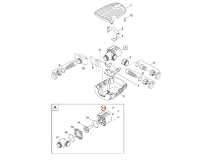 Náhradní oválný šroub s hlavou V2A DIN 7985 M5 x 20 H OASE