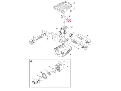 Náhradní gumová část OASE AquaMax Pro