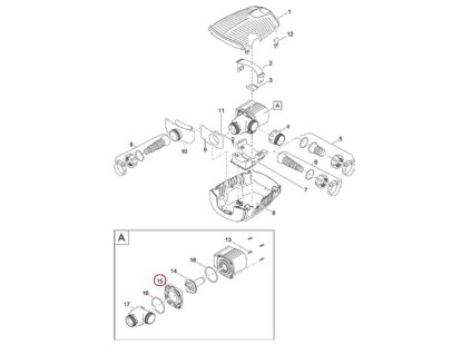 Náhradní vnitřní pouzdro ASM EC1 předmontované OASE