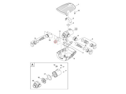 Náhradní sací adaptér OASE AquaMax Pro