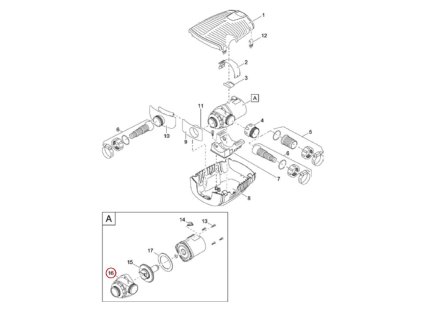 Náhradní pouzdro čerpadla OASE AquaMax Eco Pr. 12000