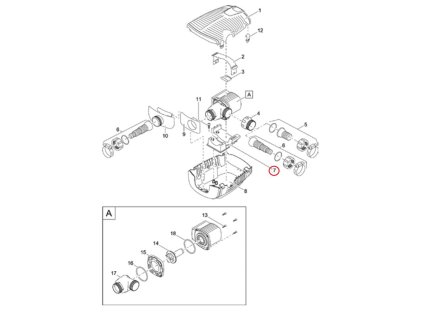 Náhradní držák čerpadla EC1 OASE AquaMax Pro