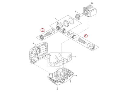 Náhradní sada pro připojení OASE AquaMax Eco Cl.3500-17500