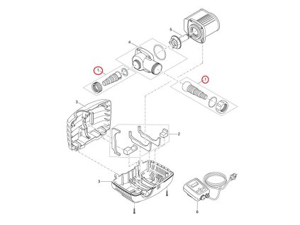 Náhradní sada pro připojení OASE AquaMax Eco Cl.3500-17500