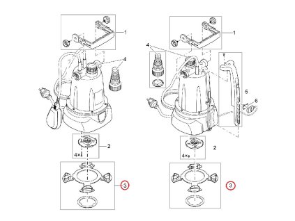 Náhradní zvedací deska včetně matice ClearDrain OASE