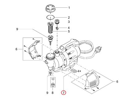 Náhradní sada gumových nožek OASE Garden