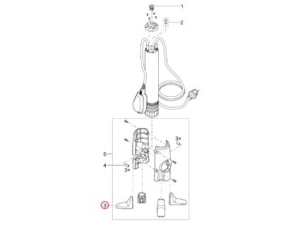 Náhradní noha OASE ProMax Pressure 6000/8
