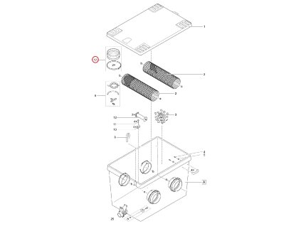 Náhradní gumová průchodka ASM ID185 na 185 mm OASE