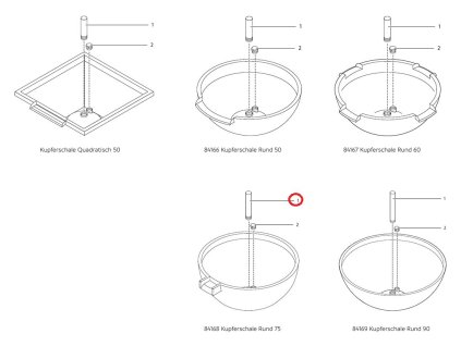 Náhradní stojanová trubka CU 1 1/2" 250 mm OASE