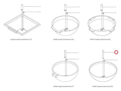 Náhradní stojanová trubka CU 1 1/2" 295 mm OASE