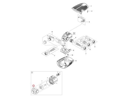 Náhradní skříň čerpadla OASE AquaMax Eco Pre. 7000